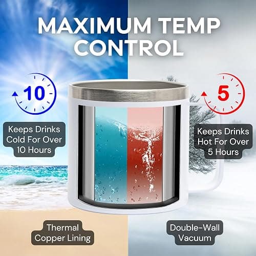 Maako Yuda Best Mom 14oz White Stainless Steel Tumbler Mug - Metal Straw and Brush Included - Leak-Proof Lid - Wars Artwork on Both Sides - 304 Stainless Steel - Funny Mothers Star Gift - Best Mom thumbnail 7