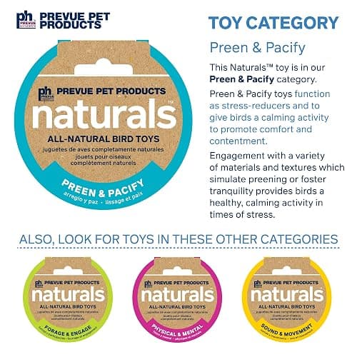Prevue Hendryx 62803 Naturals Coco Rope Mini Bird Toy, 8 x 2.5 thumbnail 5