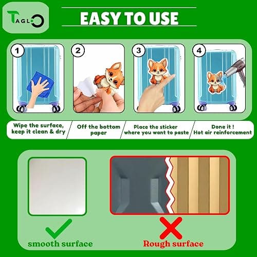100 PCS Cute Animal Stickers for Kids Classroom, Durable Waterproof PVC/Vinyl Water Bottles Stickers, Laptop, Guitar, Phone Case, Skateboard, Unique Gift for Kids, Teens, Boys, Girls, Party Favors thumbnail 7