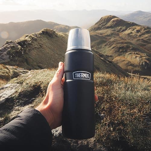 Thermos Stainless King 470ml Multi- Purpose Thermos Flask - Original-Style Flask can be Used as Travel Mug or Insulated Water Bottle for Daily Commute & Weekend Adventures – Duck Egg thumbnail 8