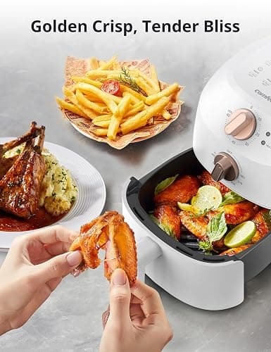 COMFEE' Compact 2.1 Quart Air Fryer with 12 Menu Options, Adjustable Timer & Temperature Control 80-204 degrees C, Dishwasher-Safe Nonstick Fry Basket thumbnail 5