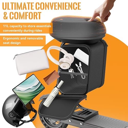 Aovowheel Electric Scooter for Adults, Folding E Scooter with 350W/500W Motor 16/24 Mph Top Speed, Max 19-23 Miles Long Range, 8.5''/10''/14''Tires Commuting Scooters with Dual Brakes System, APP thumbnail 5