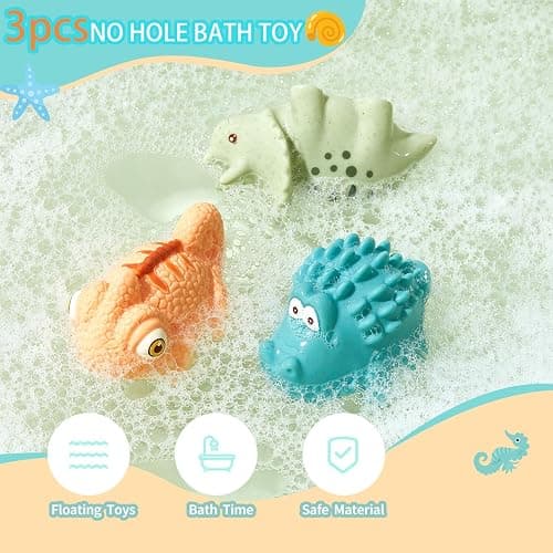 Baby Bath Toys for Kids Ages 1-3, 14 Pack Mold Free Toddler Bath Toys for 2-4 Bathtub Water Toys with Floating Boats&Cups and No Hole Bath Toy for Babies 6-12 Months, Baby Christmas Stocking Stuffers thumbnail 5