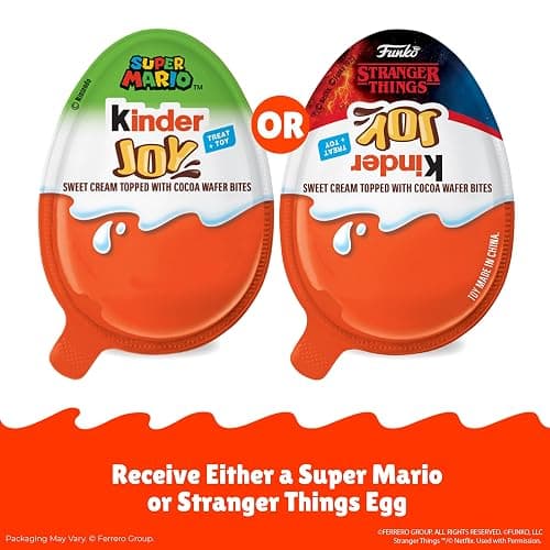 Kinder Joy Chocolate Eggs with Surprise Toy Inside, Limited Edition Stranger Things, 15 Count thumbnail 6