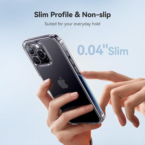 CASEKOO for iPhone 16 Pro Case Crystal Clear, [Never Yellow Technology] [12FT Military-Grade Protection] Transparent Slim Cover Women Men Phone 16 Pro Case 6.3 inch, Clear thumbnail 6