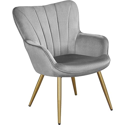 Yaheetech Velvet Accent Chair