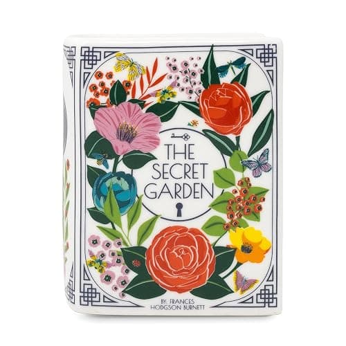 Steel Mill & Co. Ceramic Book Shaped Candle, The Secret Garden | Novelty Book Theme Scented Candle, 5 oz Candle with Notes of Jasmine and Cedarwood, Unique Gift and Home Decor thumbnail 4