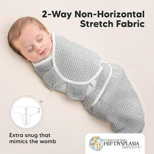 KeaBabies 3-Pack Organic Baby Swaddle Sleep Sacks - Swaddles for Newborns, Infant 0-3 Months, Baby Girls, Boys, Soft & Snug Newborn Sleep Sack, Nursery Swaddling Blankets (Nordic) thumbnail 5