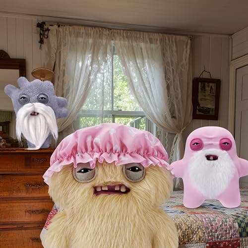 Fuggler Old Fogies 9-Inch Plush Toy (Gabby Gibbler) by ZURU – Funny Ugly Monster Stuffed Animal with Human-Like Teeth, Collectible Plush for Kids, Tweens, Teens, Adults & Weird Toy Lovers thumbnail 4