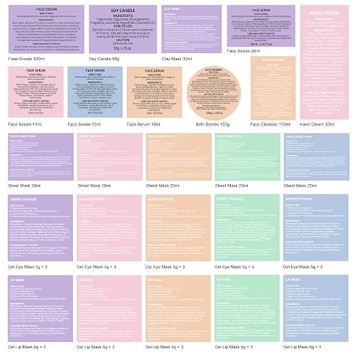 Christmas Gifts for Women, 38 Pcs Skin Care Face Sheet Mask, Bath & Body Spa Gift Set, Self-Care Relaxation Pampering Gift Basket, Bath Bomb, Eye Mask, Face Serum, Lip Gloss, Mother Day, Birthday thumbnail 9