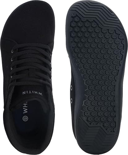 WHITIN Women's Wide High-Top Canvas Barefoot Sneakers | Minimalist Street-Ready Fit | Comfort-Forward Ankle Support thumbnail 5