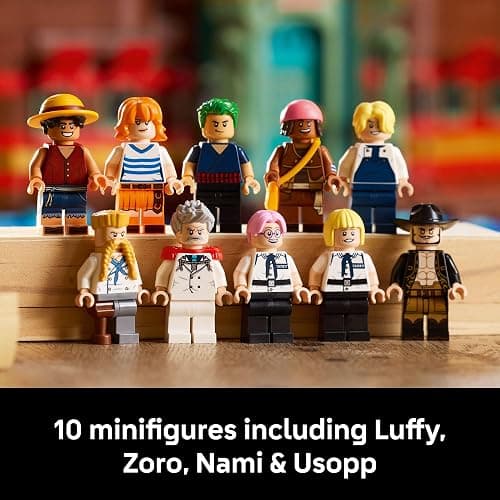 LEGO ONE Piece The Baratie Floating Restaurant Building Set for Adults - Collectible Building Blocks for Anime Fans, 18+ - Arts and Crafts DIY Kit W/10 Minifigures - Gift Idea for Birthdays - 75640 thumbnail 6