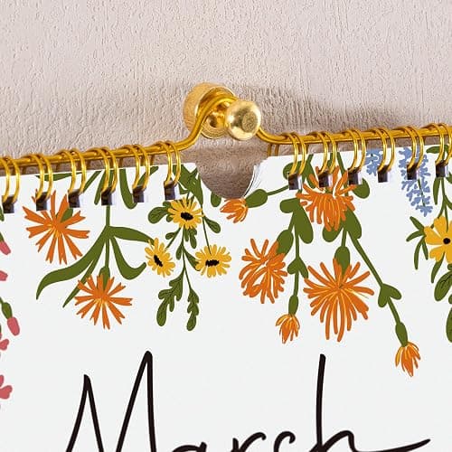 2026 Calendar, Cabbrix Wall Calendar 2026, 12 Months Calendar Runs From January 2026 - December 2026, 15" x 12", Twin-Wire Binding, Hanging Hook, Floral Design thumbnail 6