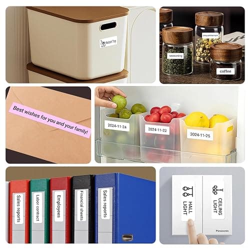 ORGBRO Label Maker Machine with Tape, X1 Portable Bluetooth Mini Label Printer, Support Pre-Cut & Continuous Label, Wireless Small Label Makers with Versatile App for School Home Office Organization thumbnail 5