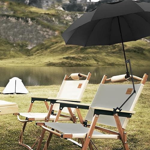 HOBVO UPF 50+ Golf Umbrella with Adjustable Universal Clamp, Portable Umbrellas for Rain, Manual Open & Close, for Beach Chair, Golf Cart, Stroller, Bleacher, Patio thumbnail 8