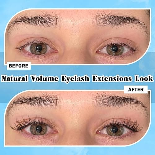 Natural Lash Clusters Kit DIY Eyelash Extension Kit Wispy Eyelash Clusters Individual Lashes Extension Kit CC Curl 9-11MM Lash Bond and Seal Tweezers for Beginner by Newcally thumbnail 4