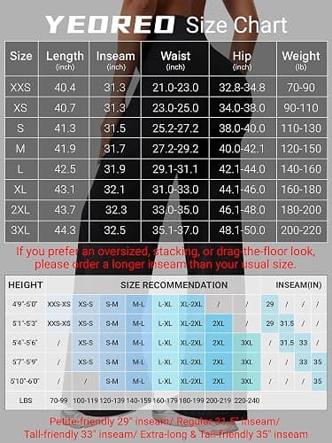 YEOREO Ease Workout Leggings Womens Straight Leggings Eddiy Gym Yoga Pants | 29"/31.5"/33"/35",No Front Seam,High Waist,Buttery,Booty Lifting,Wide Leg thumbnail 5