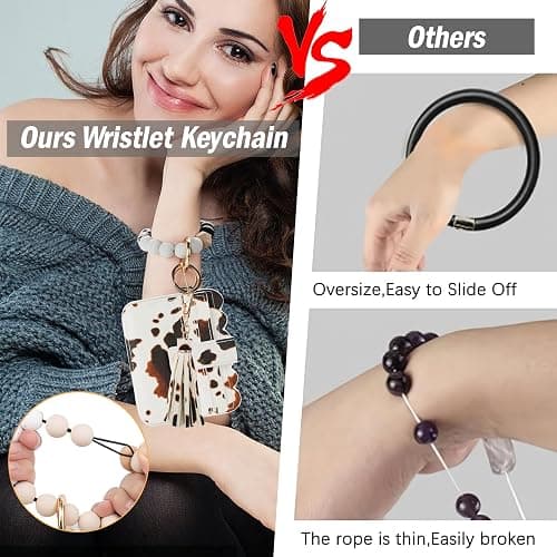 Lostars Wristlet Wallet for Women with Keychain – RFID Card Holder Small Wallet Wristlet with Key Ring thumbnail 5