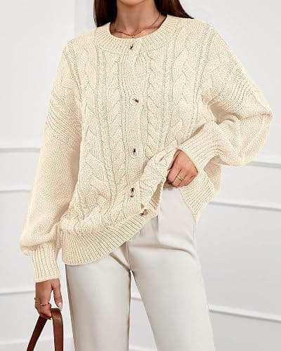 BTFBM Chunky Cardigan Sweaters thumbnail 7