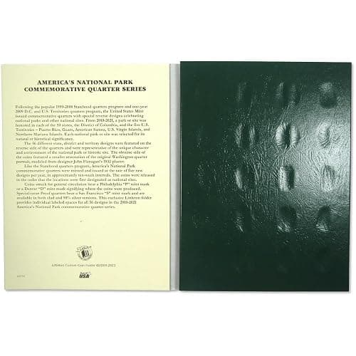 2010-2021 National Park Quarter 56 Coin Set Uncirculated with Folder | Collectible 56-Coin Set: National Park Quarter, 2010-2021, Copper-Nickel Clad, Uncirculated thumbnail 6
