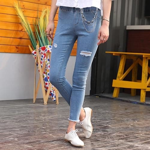 Pants Chain for Men, Lobster Clasp Pocket Wallet Chain Fashionable Metal Punk Belt Chain Cool Biker Hip Pop Goth Rock Trouser Jeans Chains Goth Accessories Punk Accessories for Women (Silver) thumbnail 6