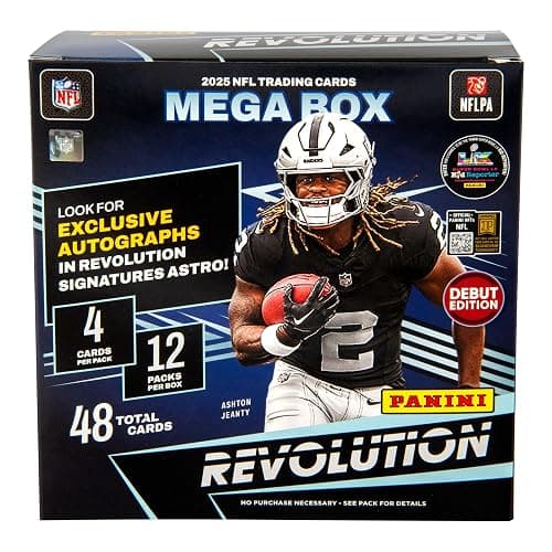 2025 Panini Revolution Football Trading Cards Mega Box thumbnail 2