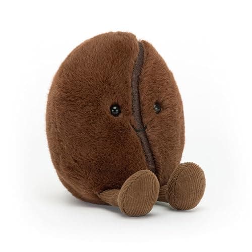 Jellycat Amuseables Coffee Bean Stuffed Toy, 5 inches - Food Plush - Fun Gift Idea - Image 1