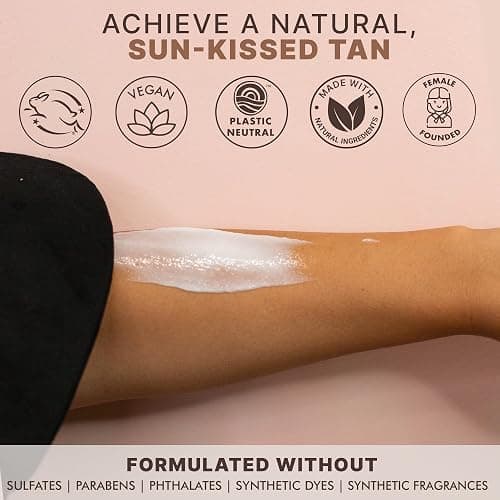 Tanning Lotion Self Tanner - USA Made with Natural and Organic Ingredients Non Toxic Sunless Browning Lotion, Best Gradual Tanner for Men and Women, Streak-Free Fake Tan, Fair to Medium thumbnail 7