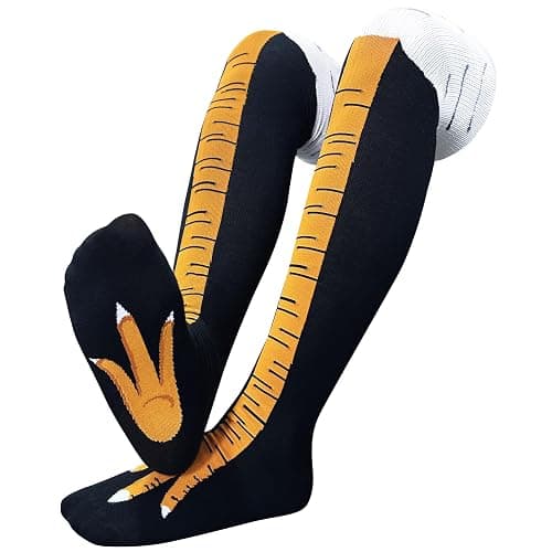 Chicken Leg Socks for Women Men Funny Novelty Crazy Sock White Elephant Gifts for Adults Gag Gift Chicken Feet Socks - Image 1