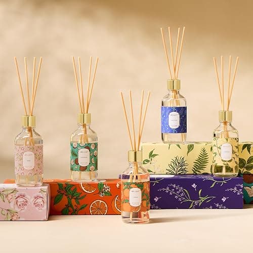 Airkeep Reed Diffuser Oil Set with Reed Sticks,Citrus Aromatherapy Oil Scent Diffuser for Home Office Bathroom Decoration Perfume and Gifts 3.38oz/100ml thumbnail 7