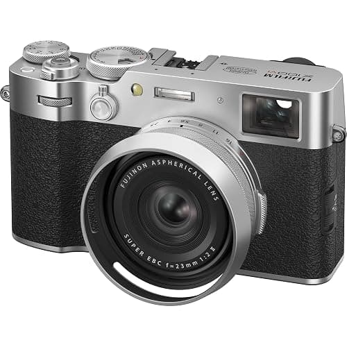 FUJIFILM X100VI Digital Camera with 40MP APS-C Sensor, 23mm f/2 Lens, IBIS, Hybrid Viewfinder, Compact Street Photography & Travel Camera (Silver) Bundle with Soft Case and 32GB Memory Card thumbnail 2