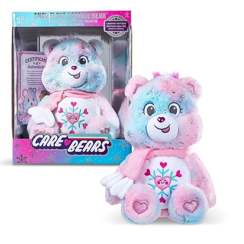 Care Bears - Collector Edition 14" Snowflake Sparkle Bear - Medium Size Plush - Soft, Huggable Plushie, Stuffed Animal for Girls and Boys, Ages 4+ thumbnail 7