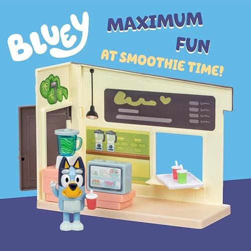 Bluey Juice Bar Toy Playset Figures, Pretend Play Toys for Toddlers 3-5, Kids Kitchen Playset with Accessories, No Batteries Required - Juice Bar thumbnail 2