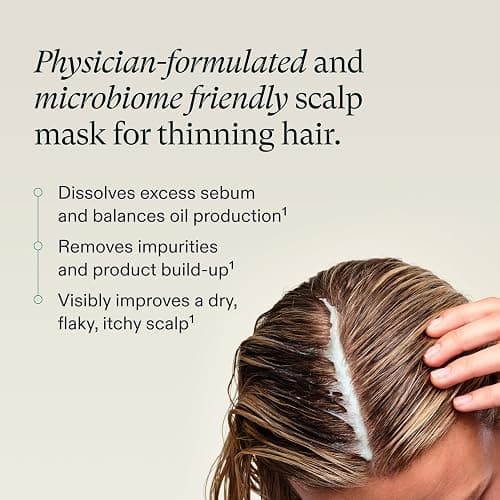 Nutrafol Exfoliating Scalp Mask, Eliminates Product Build-up and Oil for Healthier Hair and Scalp, Physician-formulated for Thinning Hair, Color and Extension Safe - 4 Fl Oz Bottle thumbnail 3