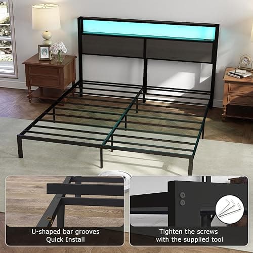 King Size Bed Frame LED  thumbnail 8