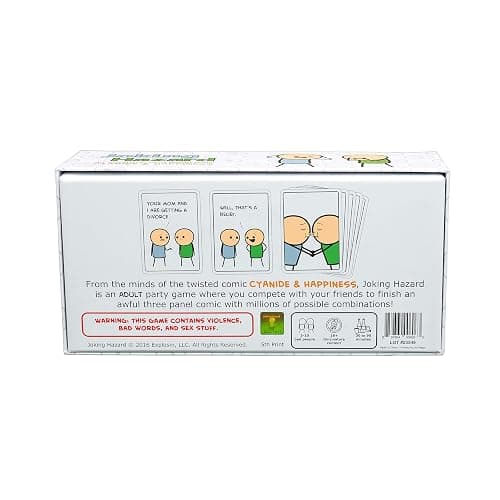 Joking Hazard by Cyanide & Happiness - 360+ Funny & Inappropriate Comic Cards, Hilarious Party Games | Includes Add-Your-Own-Words Cards - White thumbnail 3