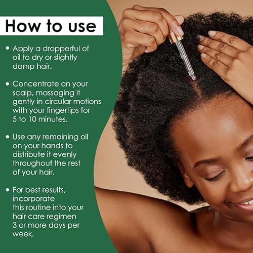 Seddy Hair Growth Oil with Biotin, Caffeine, Saw Palmetto, Rosemary, Castor & Jojoba – Scalp Treatment for Thinning Hair, Breakage & Dryness – Strengthening & Nourishing Hair Oil – 3.4 fl oz thumbnail 5