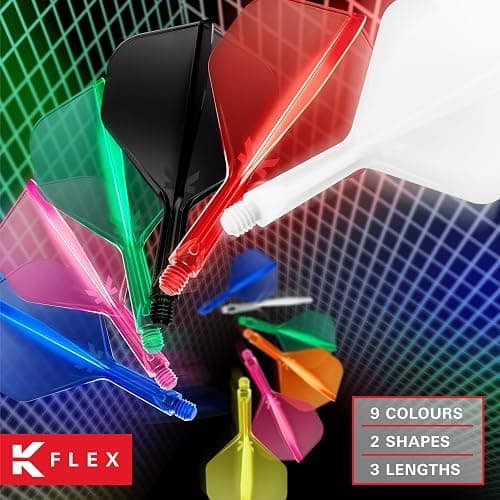 Target Darts K Flex Integrated Dart Flight and Shaft, No.6 | 3-Pack K-Flex - No. 6, Kflex Precision-Molded 2-in-1 Dart Flights and Dart Shaft | Professional Dart Accessories thumbnail 2