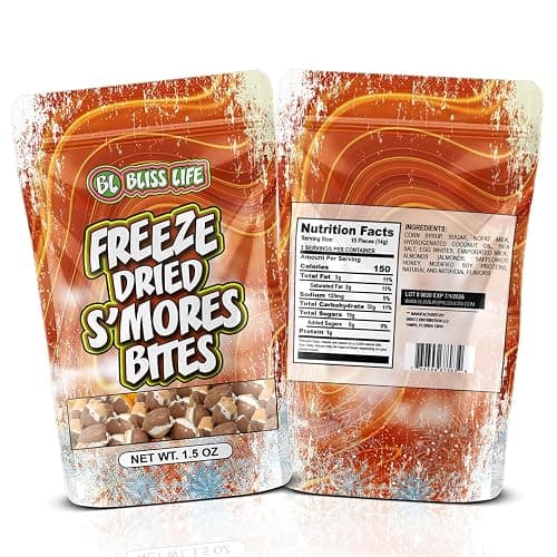 S'Mores Bites Freeze Dried Candy from TikTok, ASMR Crunchy Candy, Sweet and Sour Kids Snacks, Unique Novelty Snack for Kids 1.5 OZ thumbnail 2