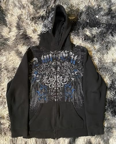 Pdxnyxx Streetwear Jacket Y2k Grunge Zip Up Hoodie Women Men Oversized Emo Goth 2000s Graphic Hoodie Baggy Sweatshirts thumbnail 3