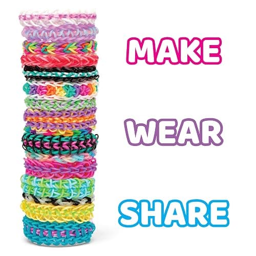 Rainbow Loom MEGA Combo Set, Features 7000+ Colorful Rubber Bands, 2 Step-by-Step Bracelet Instructions, Organizer Case, Great Gift for Kids 7+ DIY Craft, STEAM thumbnail 3