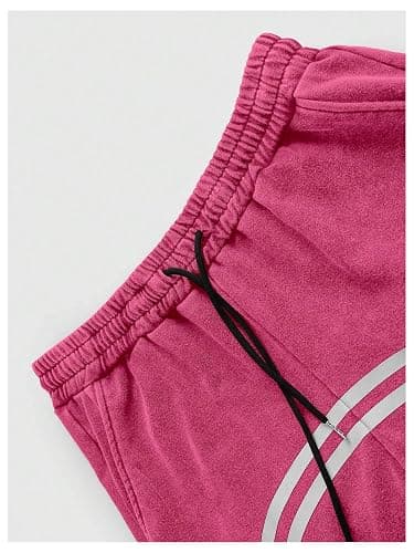 BEAUDRM Men's Striped Baggy Sweatpants Y2k Wide Leg Pants Drawstring Graphic Track Pant with Pockets Streetwear thumbnail 4