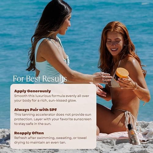 Carroten Intensive Tanning Gel | Browning Tan Accelerator | Non-Greasy, Water-Resistant with Carrot and Coconut Oil | Vitamin A & E For Moisture & Hydration | Made in Greece | 5 Fl Oz thumbnail 3