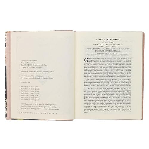 KJV Holy Bible, Large Print Note-taking Bible, Vegan Leather Hardcover - King James Version, Dusty Peach Printed (KJV Note-taking Editions) thumbnail 10