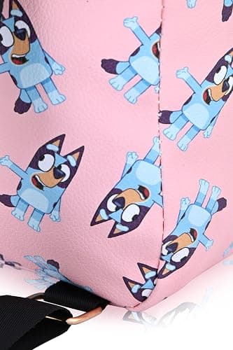 Fast Forward Bluey Backpack for Boys, Girls, Women, Men, Unisex | Cute PU Leather 10" Bluey Mini Backpack Purse Shoulder Purse | Bluey Bag and Bluey Accessories thumbnail 5