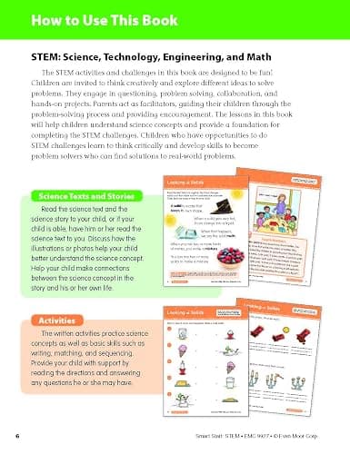 Evan-Moor Smart Start STEM Workbook, Grade 1, Science, Technology, Engineering, Math, Hands On Activities, Problem Solving, Critical Thinking, Fine Motor Skills, Sequencing, Animals, Homeschool thumbnail 9