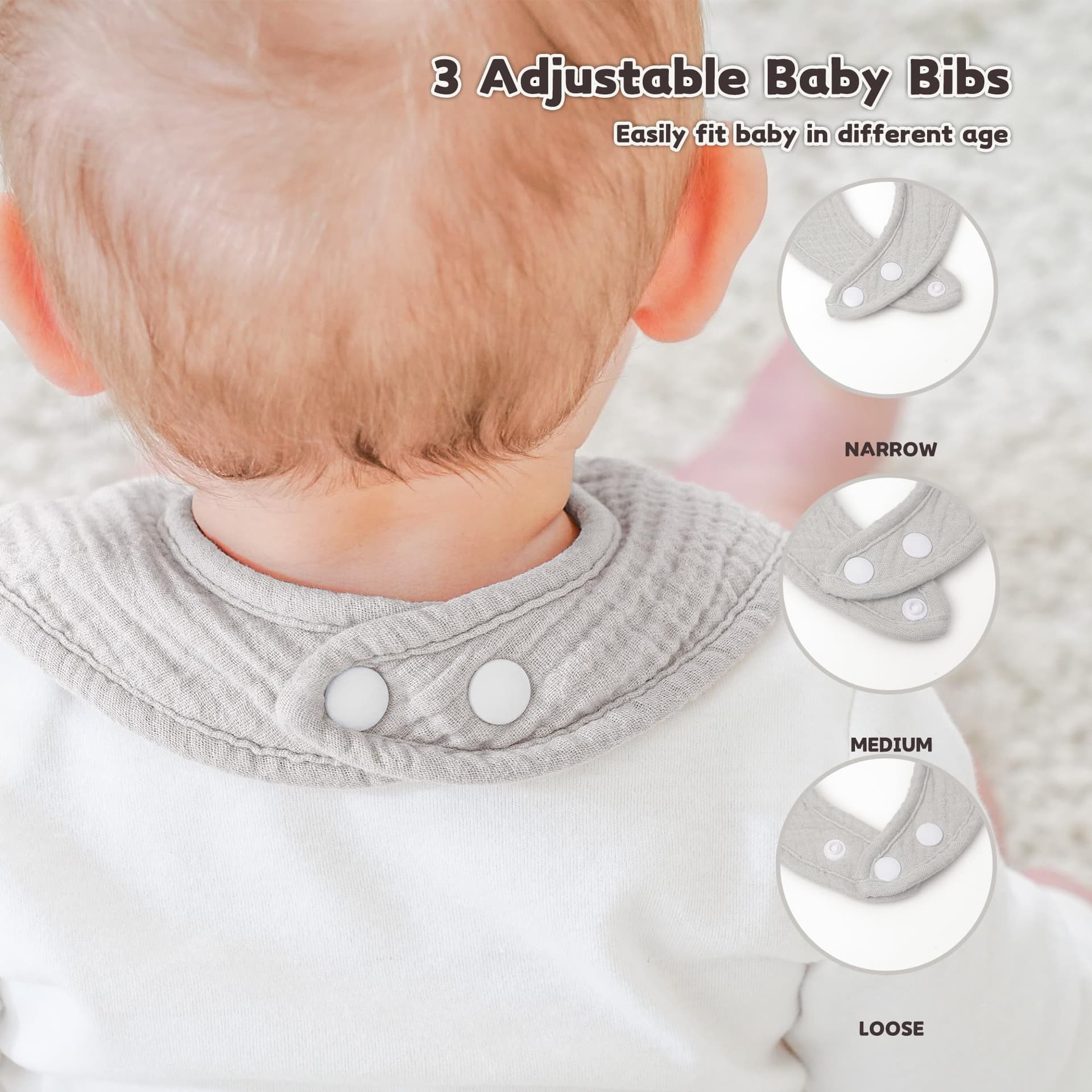 Muslin Baby Drool Bibs thumbnail 6