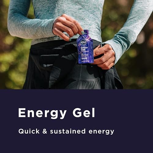 GU Energy Original Sports Nutrition Energy Gel, 8-Count, Vegan, Gluten-Free, Kosher, and Dairy-Free On-The-Go Energy for Any Workout, Raspberry Lemonade thumbnail 3