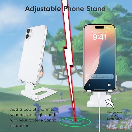 Sonix x Monchhichi Character Phone Stand | Adjustable Cell Phone Holder, Desk Stand, Dock | Monchhichi Girl thumbnail 4