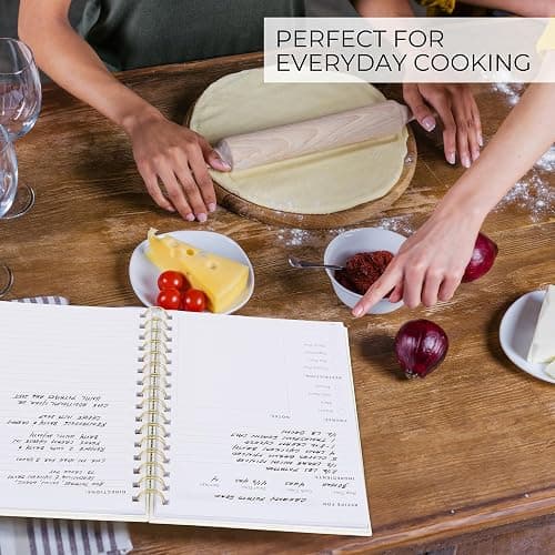 ZICOTO Aesthetic Blank Recipe Book with Linen Cover - The Perfect Recipe Notebook to Write in Your Own Recipes - Beautiful Blank Cookbook to Organize Your Recipes thumbnail 6